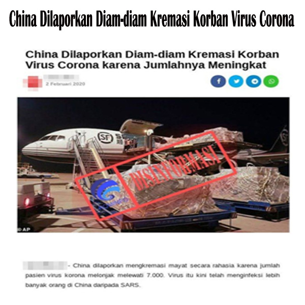 China Dilaporkan Diam-diam Kremasi Korban Virus Corona