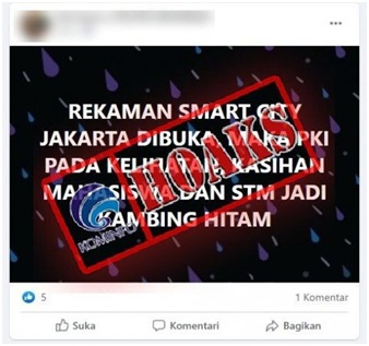 Rekaman CCTV Jakarta Smartcity Deteksi Keberadaan Simpatisan PKI saat Demo