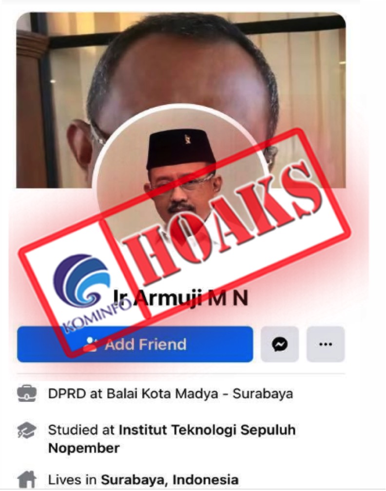 Akun Facebook Mengatasnamakan Wakil Wali Kota Surabaya Terpilih