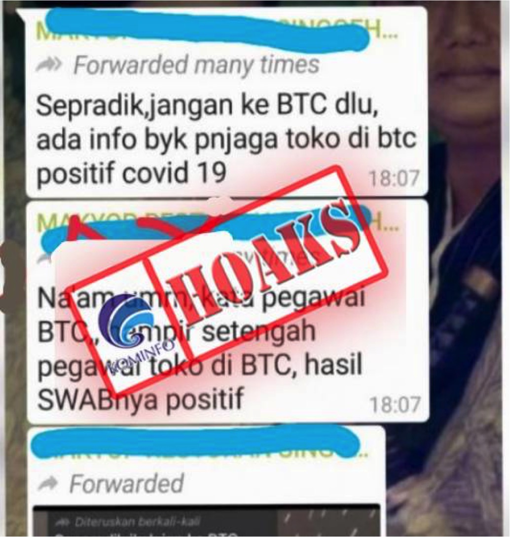 Setengah dari Jumlah Penjaga Toko di BTC (Bangka Trade Center) Positif Covid-19