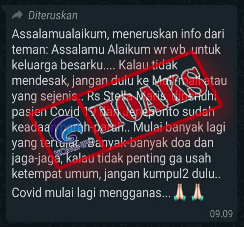 Pasien Covid-19 Asal Jeneponto Penuhi RS Stella Maris dalam Keadaan Parah