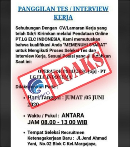 Informasi Seleksi Tes dan Interview Kerja LG Electronics Indonesia