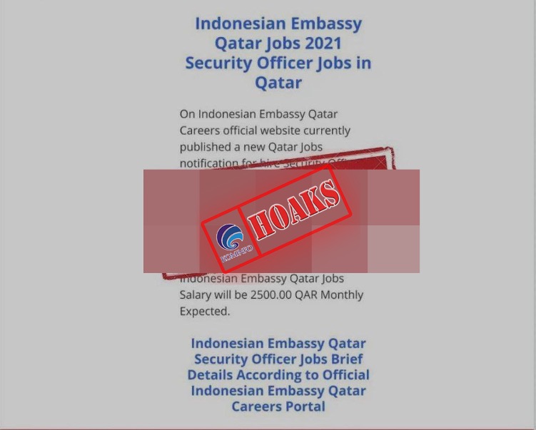 Lowongan Kerja Kedutaan Besar Republik Indonesia di Doha Qatar