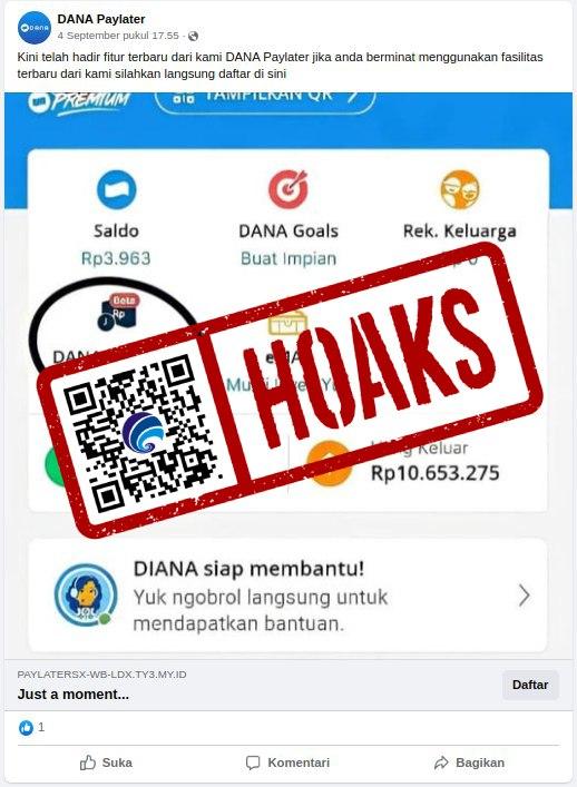 Tautan untuk Aktivasi Paylater Dana