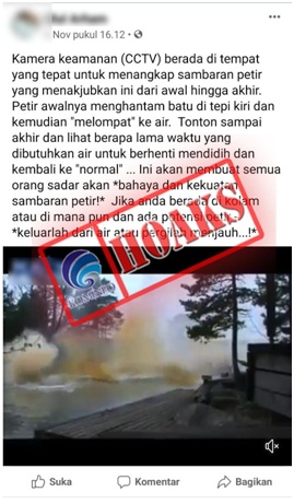 Video Petir Menyambar Sungai