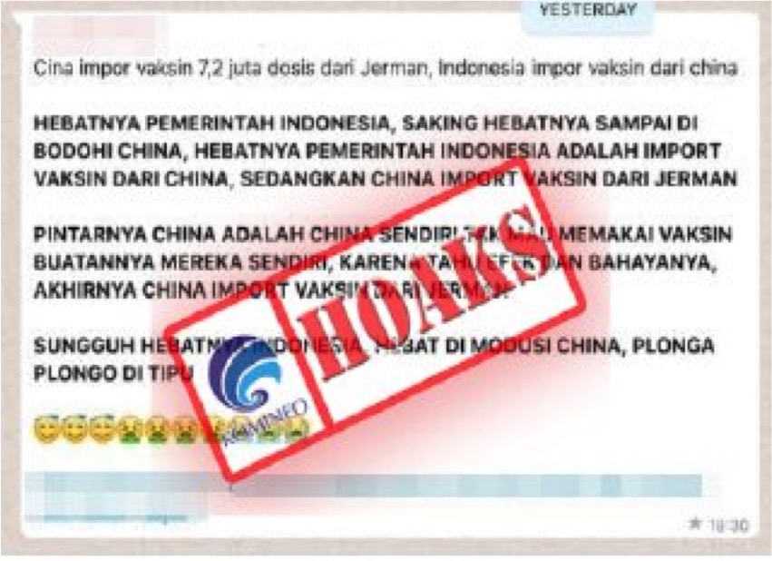 China Tidak Menggunakan Vaksin Buatan Sendiri Namun Memilih Menggunakan Vaksin Impor Dari Jerman