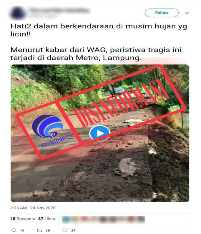 Video Kecelakaan Kendaraan Pikap di Lampung