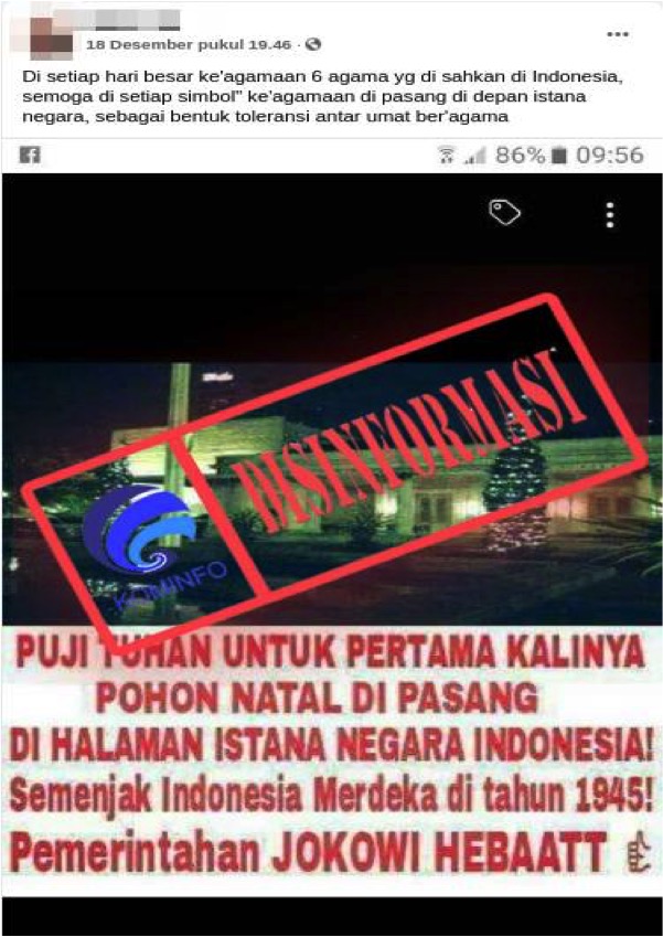 Pertama Kalinya Pohon Natal Dipasang di Halaman Istana Negara Indonesia