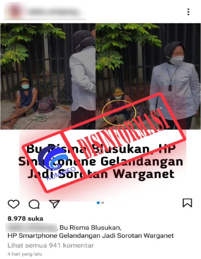 Bu Risma Blusukan, HP Smartphone Gelandangan Jadi Sorotan Warganet