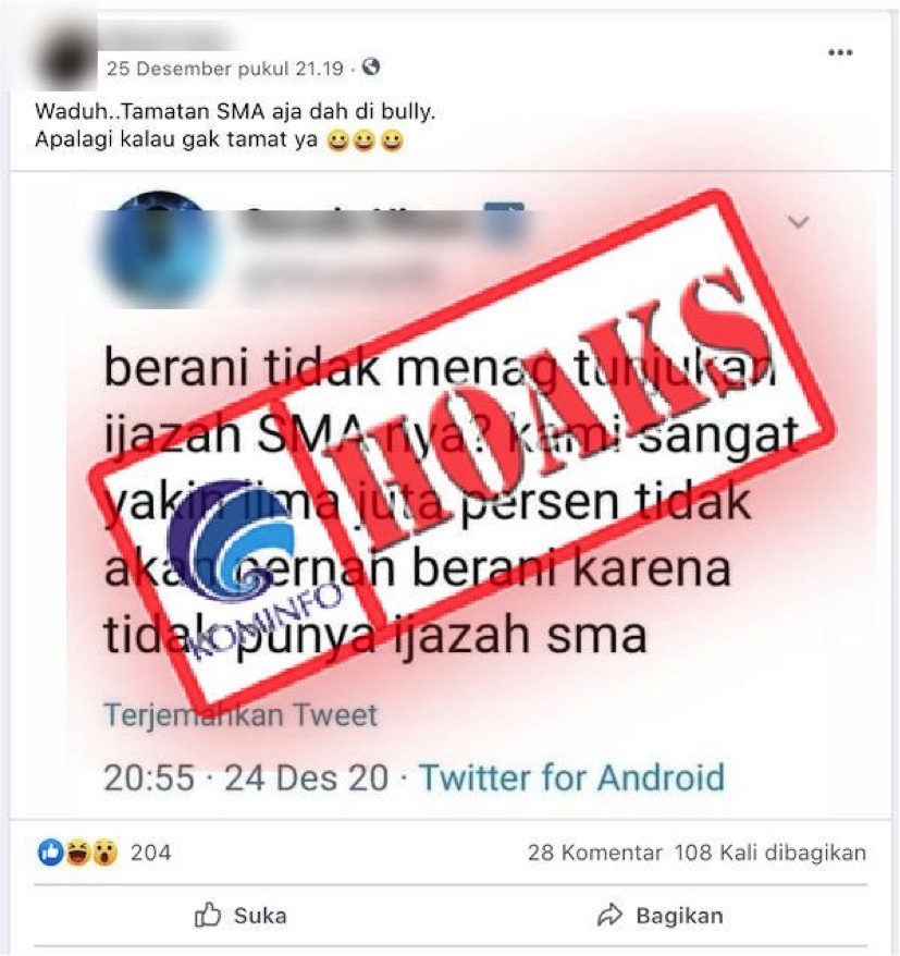 Menteri Agama Yaqut Cholil Tidak Lulus SMA