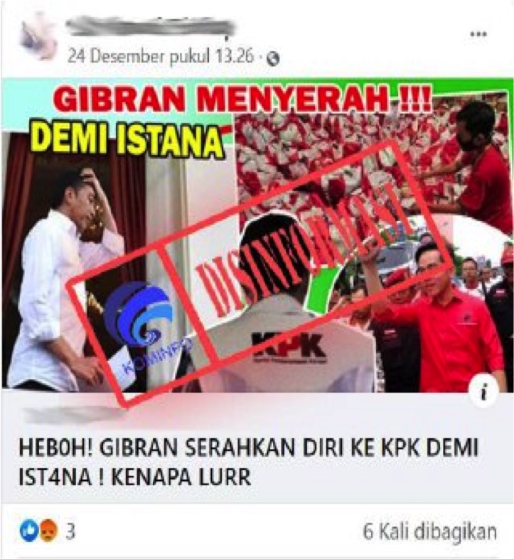 Klaim Gibran Menyerahkan Diri ke KPK