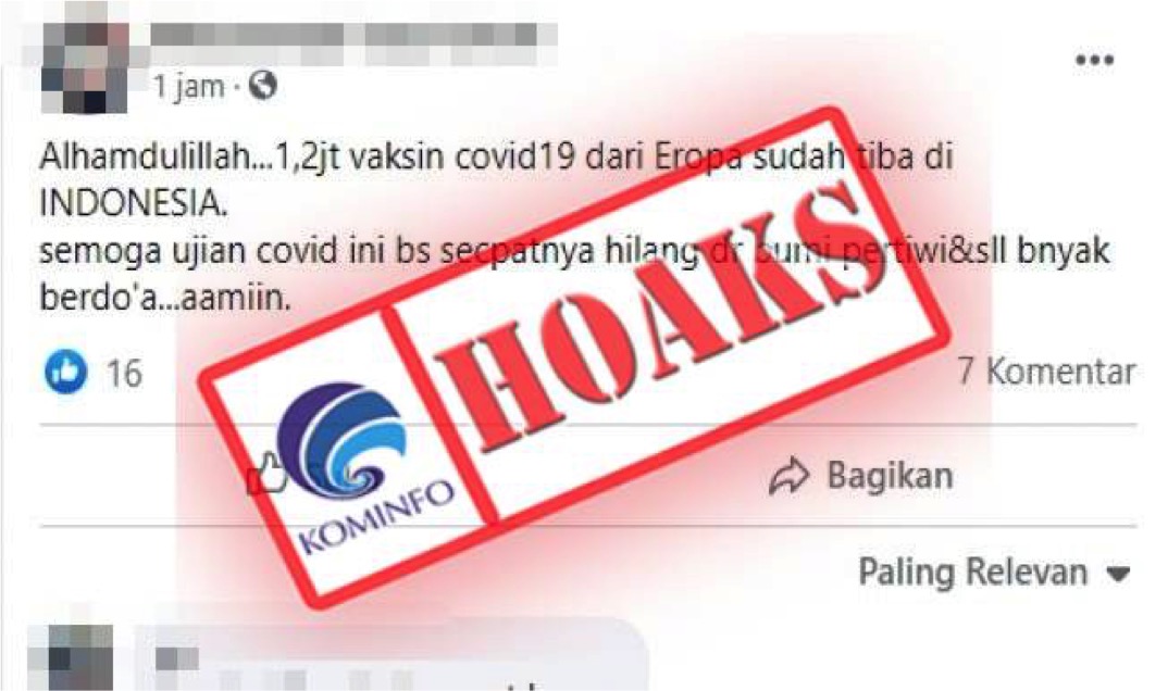 1,2 Juta Vaksin Covid-19 Dari Eropa Tiba di Indonesia