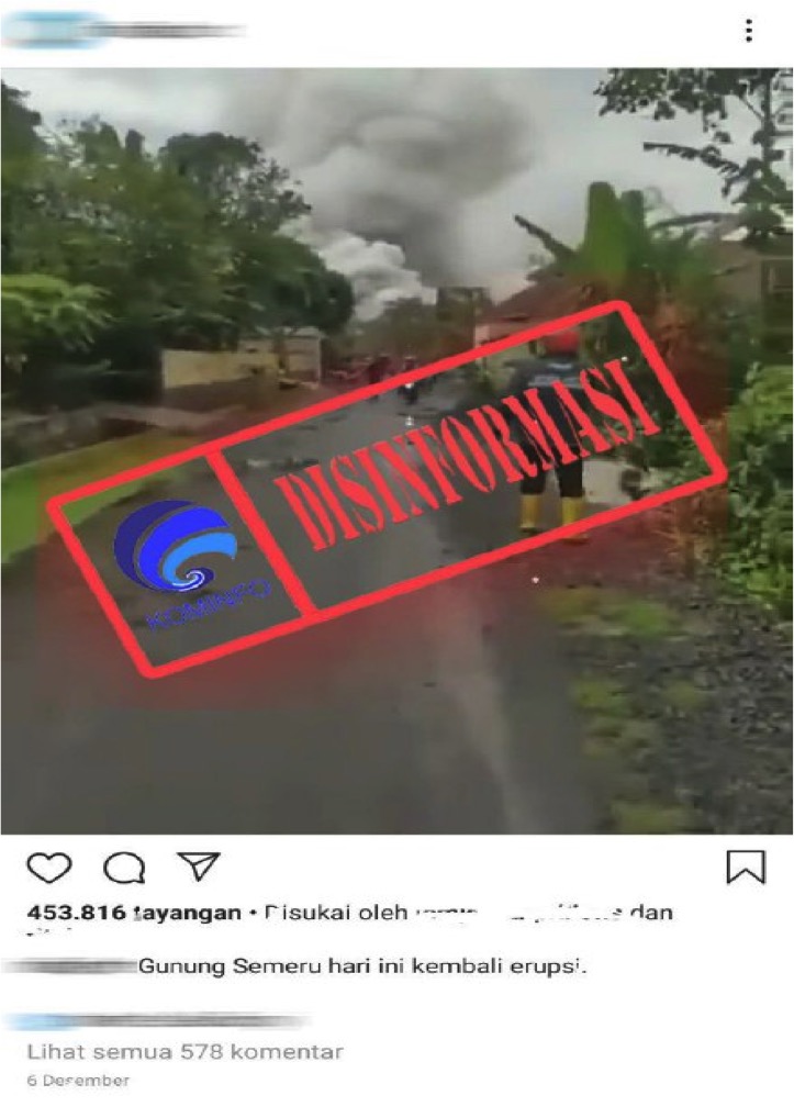 Video Gunung Semeru Kembali Erupsi pada 6 Desember 2020