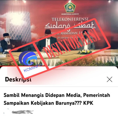 Video Pemerintah Mengumumkan Kebijakan Terbaru Sambil Menangis