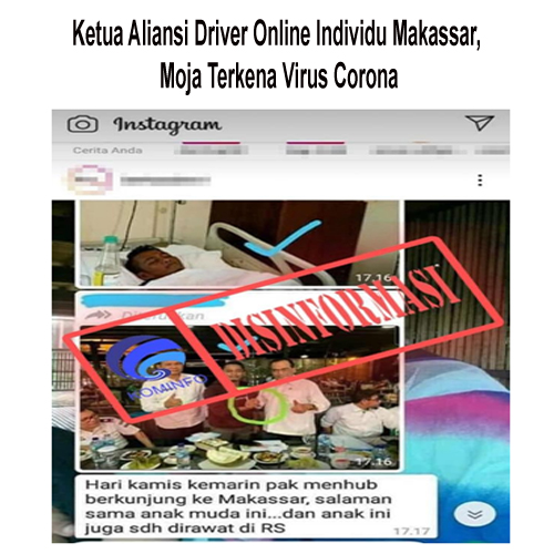 Ketua Aliansi Driver Online Individu Makassar, Moja Terkena Virus Corona