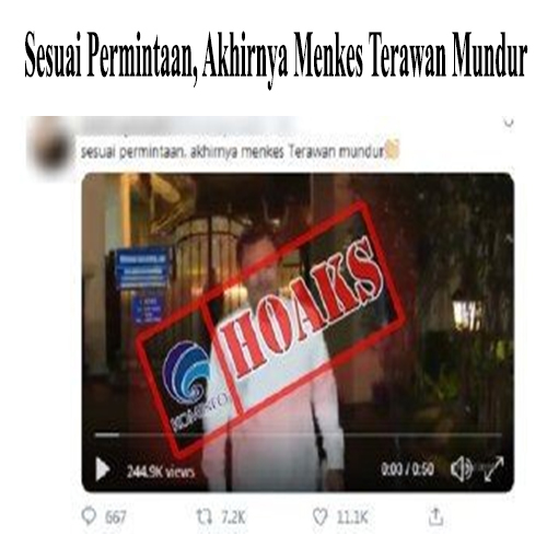 Sesuai Permintaan, Akhirnya Menkes Terawan Mundur