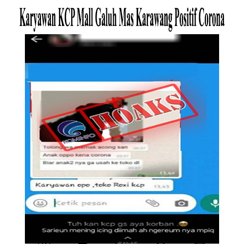 Karyawan KCP Mall Galuh Mas Karawang Positif Corona