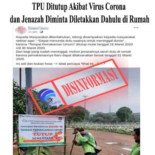 TPU Ditutup Akibat Virus Corona dan Jenazah Diminta Diletakkan Dahulu di Rumah