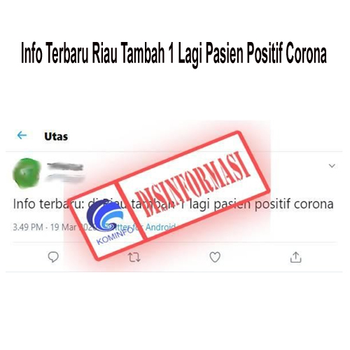 Info Terbaru Riau Tambah 1 Lagi Pasien Positif Corona