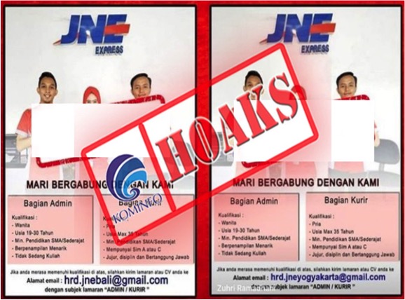 Rekrutmen Mengatasnamakan JNE Express