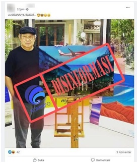 SBY Lukis Pesawat Merah Putih Melintasi Gedung Mangkrak