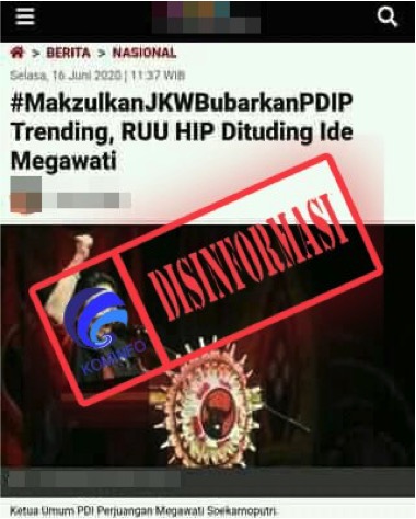 #MakzulkanJKWBubarkanPDIP Trending, RUU HIP Dituding Ide Megawati