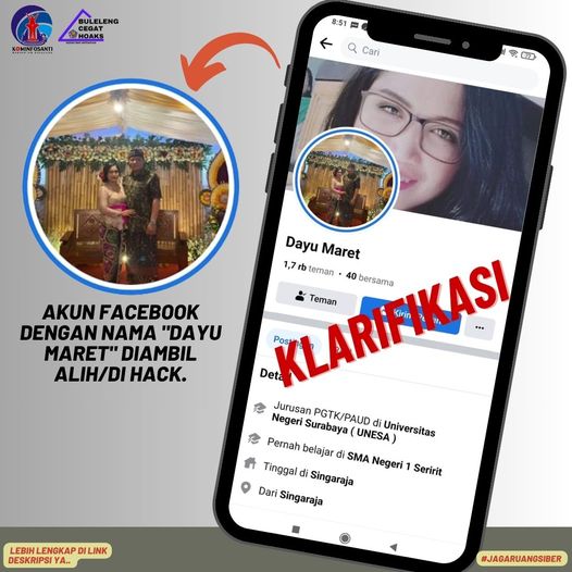 Akun Facebook dengan nama 