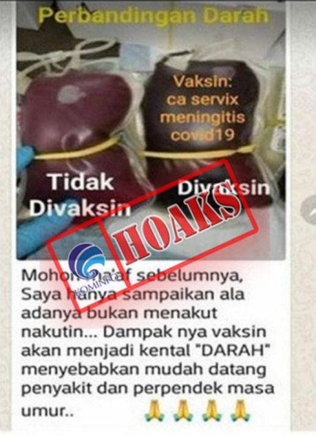 Vaksin Covid-19 Sebabkan Darah Kental dan Memperpendek Umur