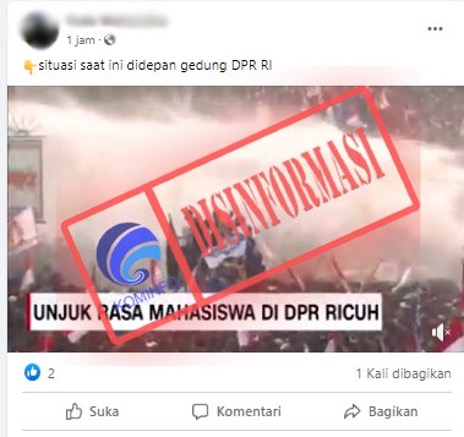 Video Situasi Unjuk Rasa Mahasiswa Ricuh di Gedung DPR RI