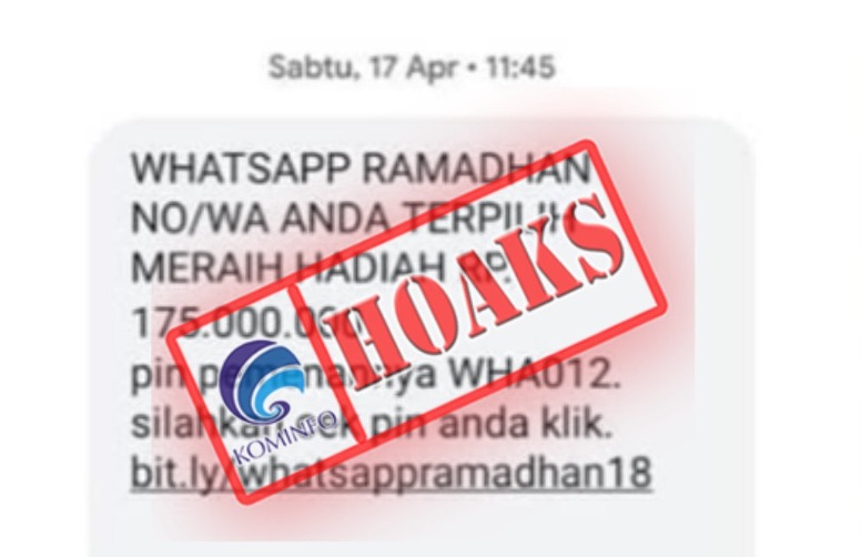 SMS Pemenang Hadiah WhatsApp Ramadhan