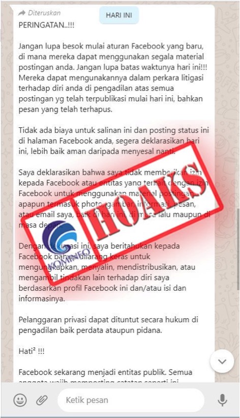 Aturan Baru Facebook yang Bebas Menggunakan Postingan Pemilik Akun