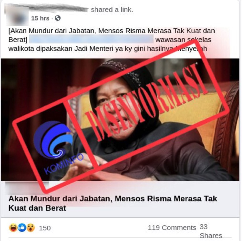 Risma akan Mundur dari Mensos karena Merasa Tak Kuat