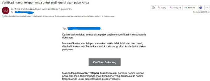 Verifikasi Nomor Telepon Untuk Melindungi Akun Pajak Oleh Ditjen Pajak