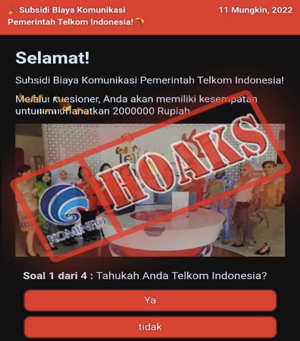 Subsidi Biaya Komunikasi Pemerintah Telkom Indonesia