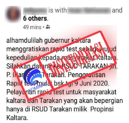 Gubernur Kaltara Gratiskan Rapid Test di RSUD Tarakan