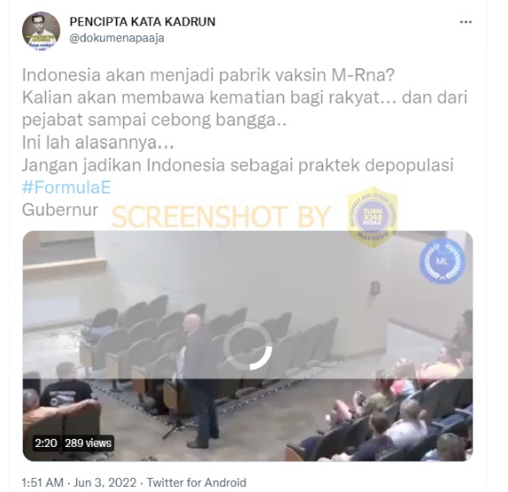 Vaksin Merupakan Praktik Depopulasi Rakyat