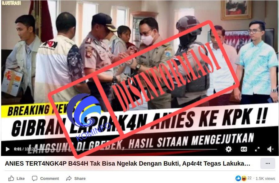 Gibran Laporkan Anies Baswedan ke KPK