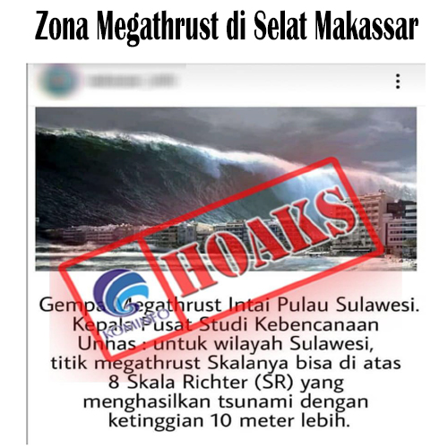 Zona Megathrust di Selat Makassar