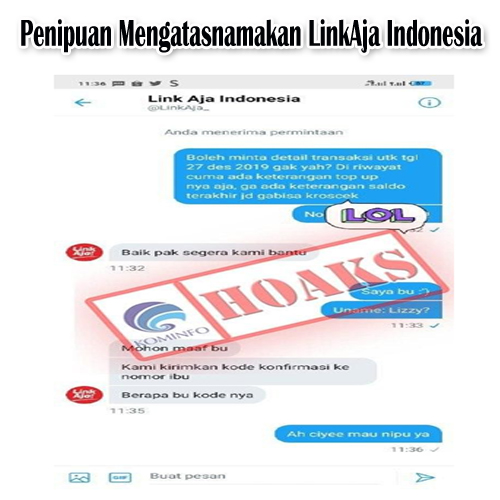 Penipuan Mengatasnamakan LinkAja Indonesia