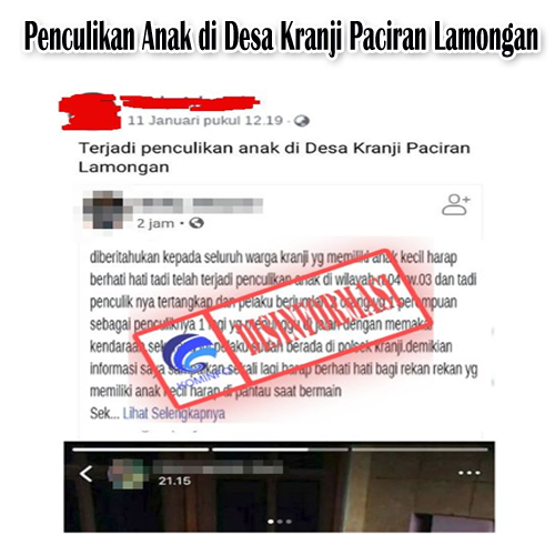 Penculikan Anak di Desa Kranji Paciran Lamongan