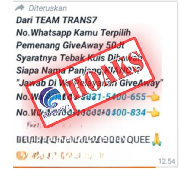 Giveaway Senilai 50 Juta dari Trans7