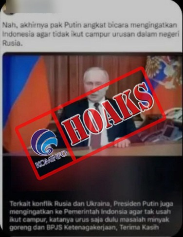 Vladimir Putin Ultimatum Indonesia agar tidak Ikut Campur dan Memerintahkan Urus Minyak Goreng juga BPJS