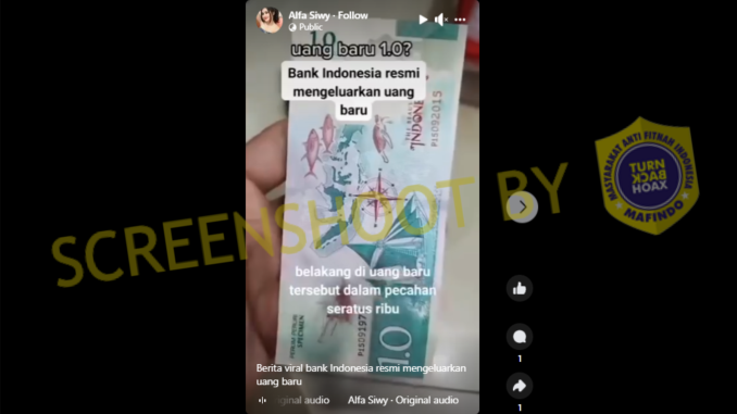 Bank Indonesia Meresmikan Pecahan Uang 1 juta