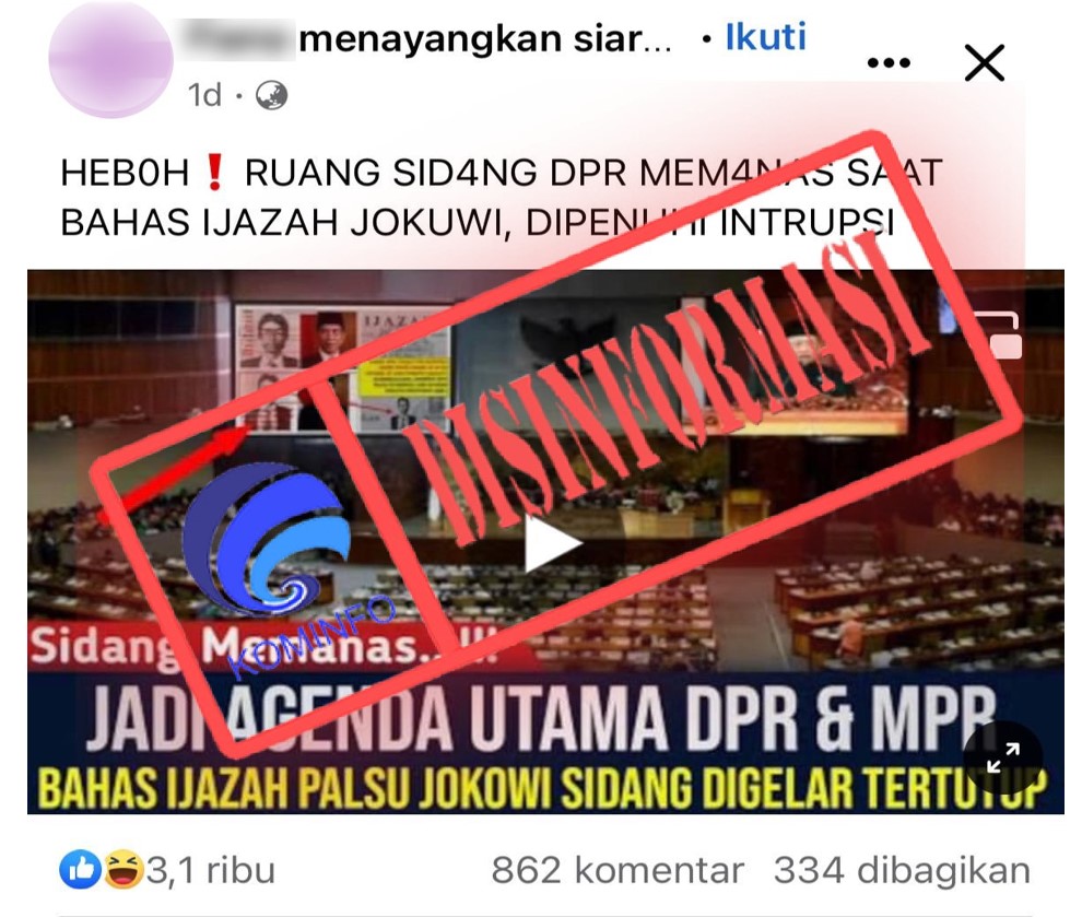 Video Suasana Sidang DPR Memanas Saat Bahas Ijazah Jokowi