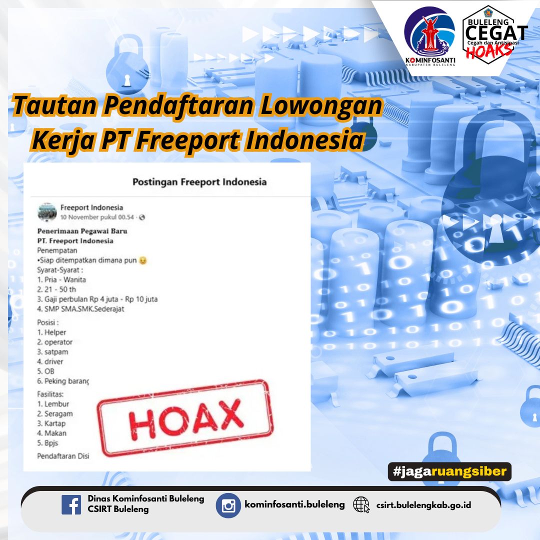 Tautan Pendaftaran Lowongan Kerja PT Freeport Indonesia