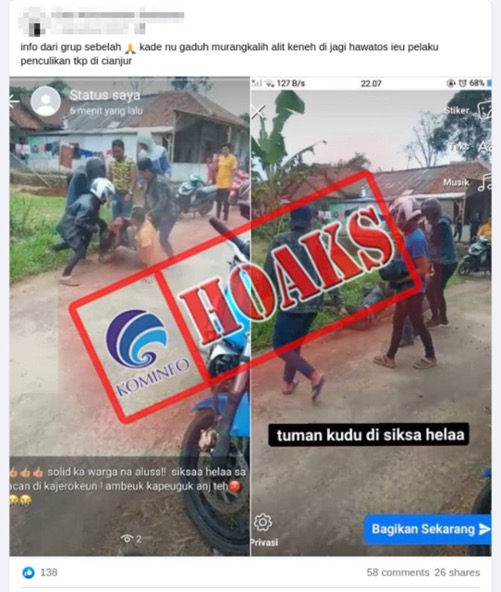 Aksi Penculikan Anak di Cianjur