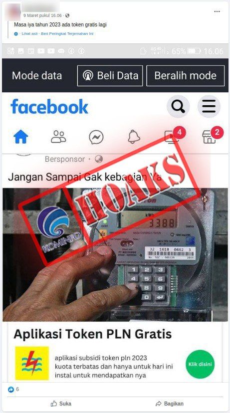 Pembagian Token Listrik Gratis Maret 2023