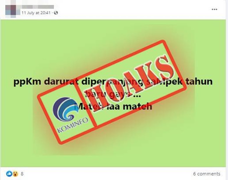 PPKM Darurat Diperpanjang sampai Tahun Baru