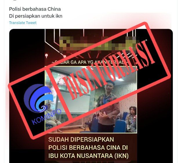 Video Polisi Berbahasa Cina sudah Disiapkan untuk Bertugas di IKN