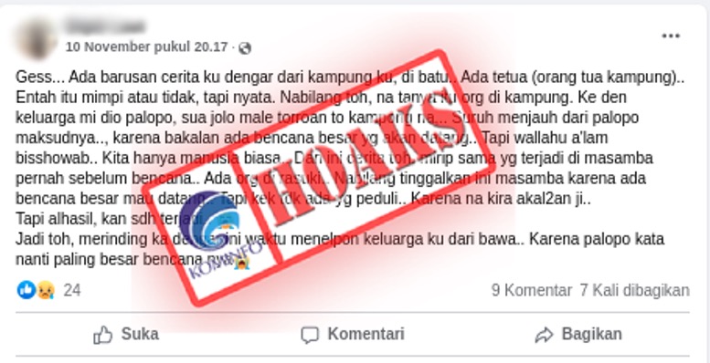 Prediksi akan Ada Bencana Besar di Palopo